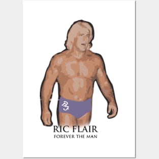 Ric Flair Tribute - dusty rhodes wrestling wwe macho man stone cold steve austin nwo bret hart razor ramon andre the giant four horsemen Posters and Art